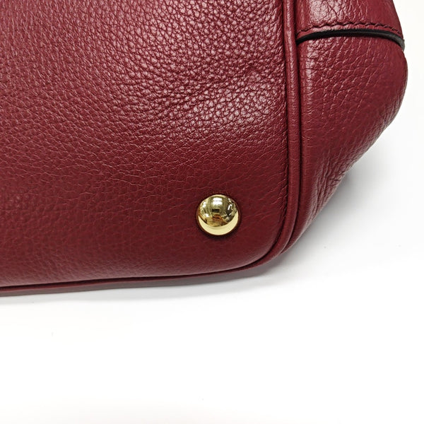 Bow Small Leather Beige