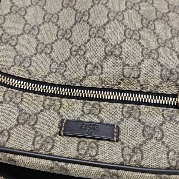 Monogram Coated Canvas Shoulder Bag Brown