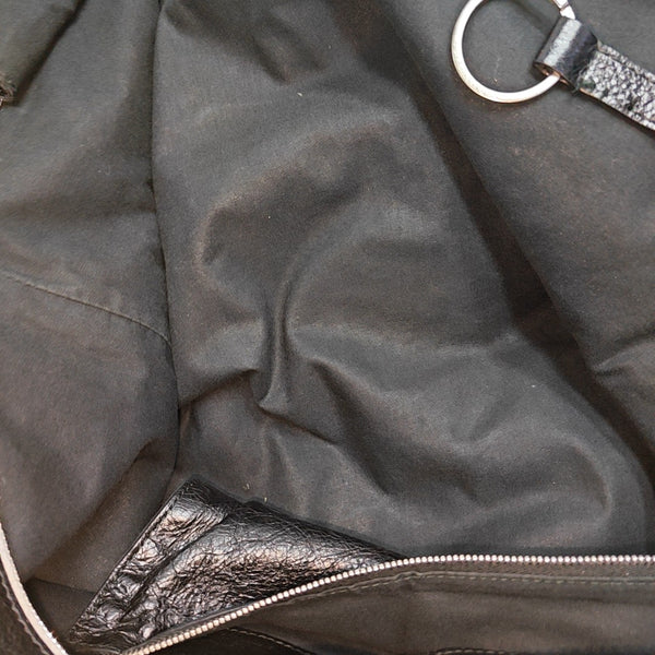 Lambskin Tote Bag Black