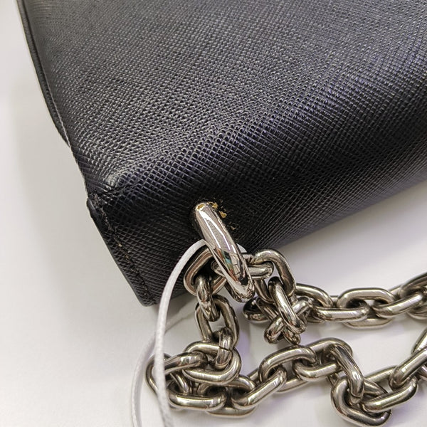 Calfskin Shoulder Bag Black