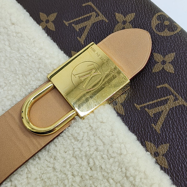 LOCKY BB Monogram Coated Canvas Brown