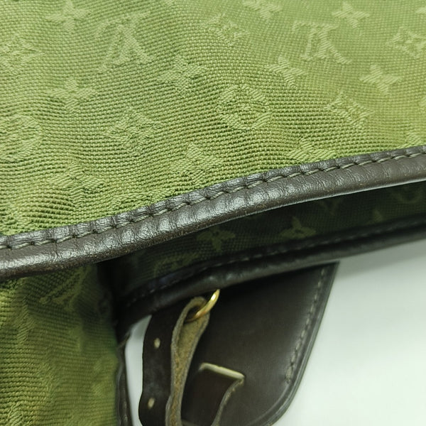 MARY KATE Monogram Canvas Green