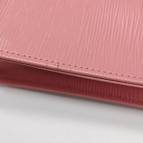Leather Clutch Pink