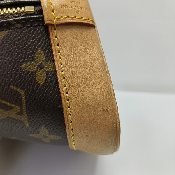 ALMA PM Monogram Coated Canvas Brown