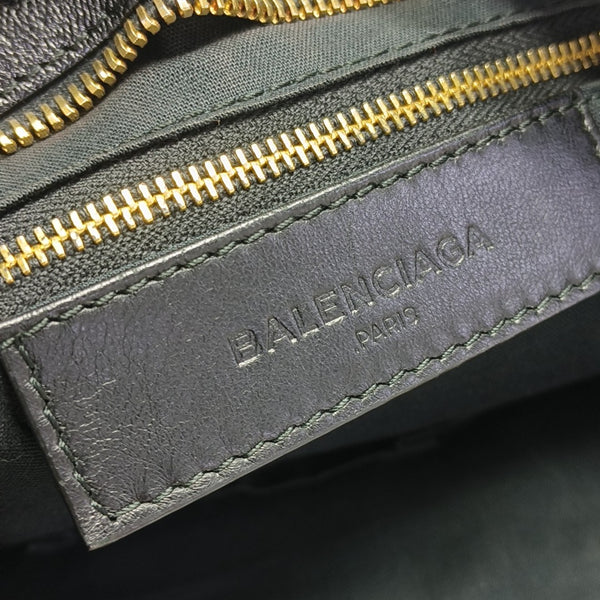Classic Metallic Edge City Medium Lambskin Black