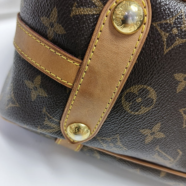 STRESA Monogram Coated Canvas Brown