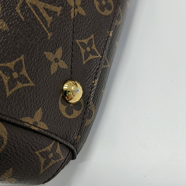 MONTAIGNE Monogram Coated Canvas Brown