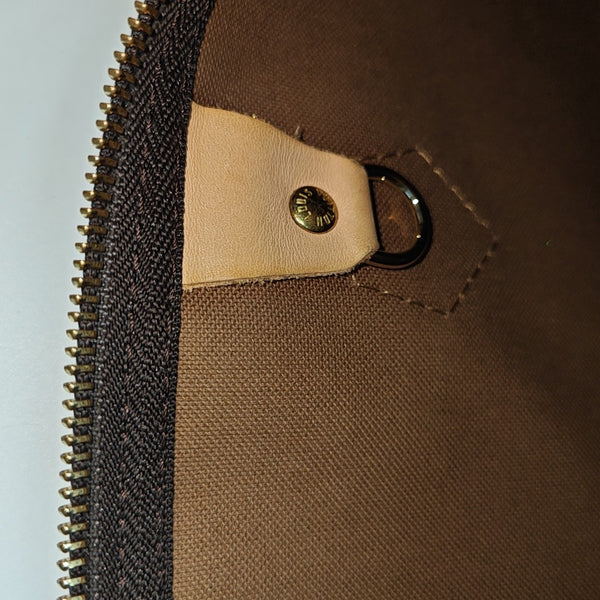 SPEEDY 30 Monogram Coated Canvas Brown