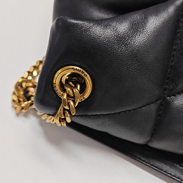 PUFFER Small Quilted Lambskin Black