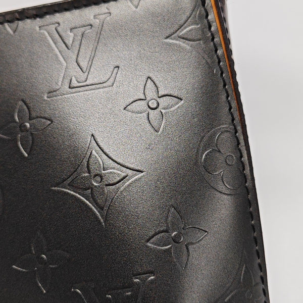 FOWLER Monogram Calfskin Gray