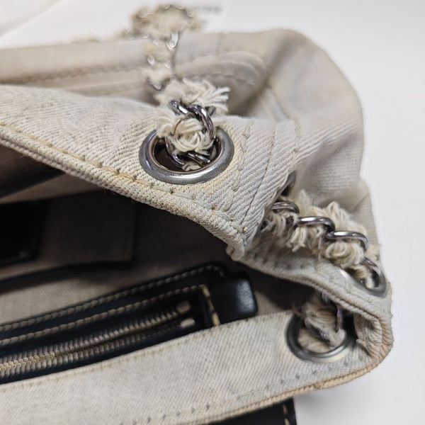 Canvas Shoulder Bag Beige