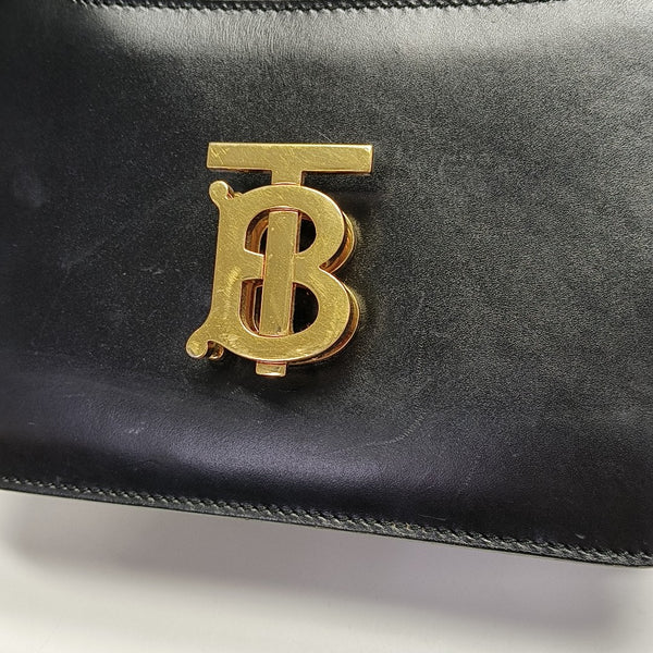 TB Small Calfskin Black
