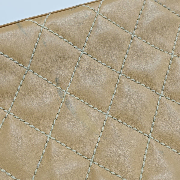 SURPIQUE Quilted Calfskin Beige