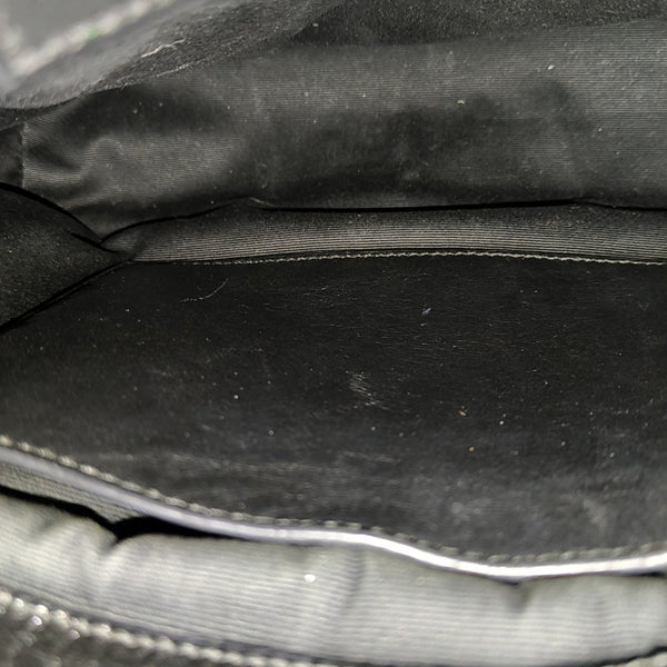 NIKI Medium Chevron Calfskin Black