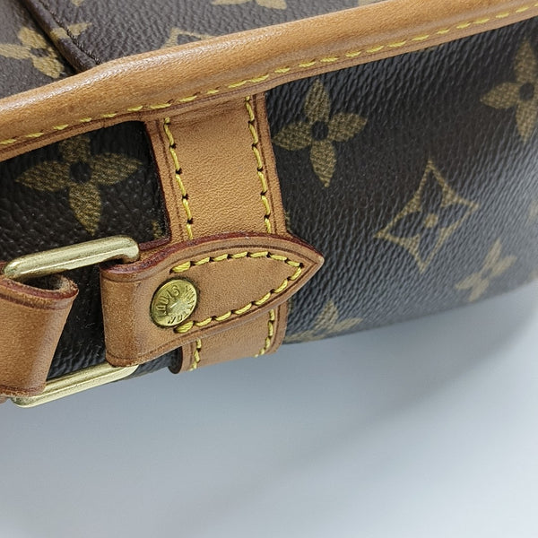 SOLOGNE PM Monogram Coated Canvas Brown