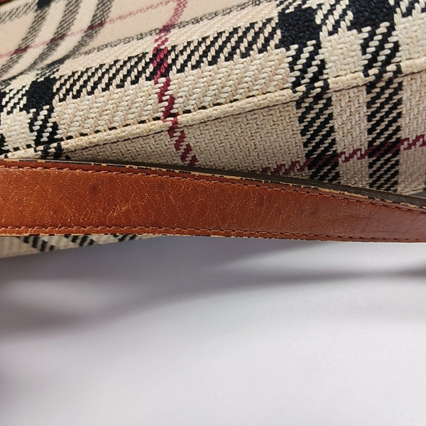 Fabric Shoulder Bag Beige