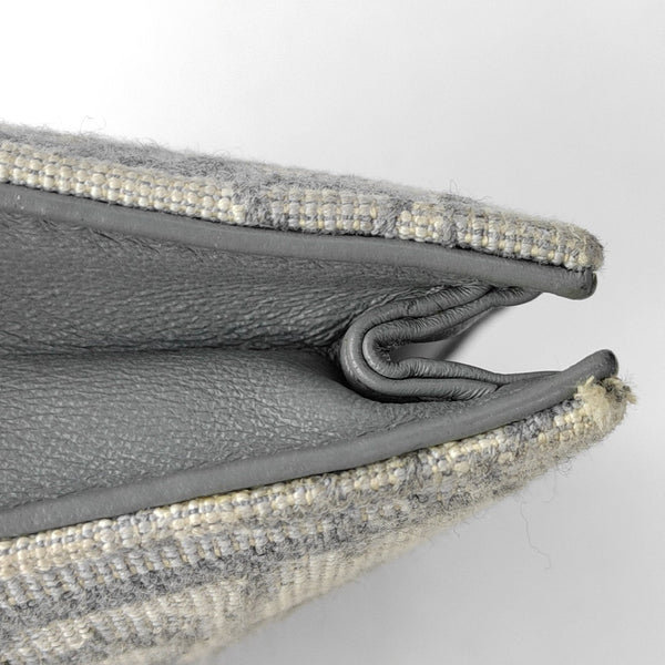 Saddle Mini Oblique Canvas Gray Wallet
