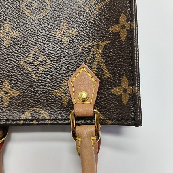 SAC PLAT Mini Monogram Coated Canvas Brown