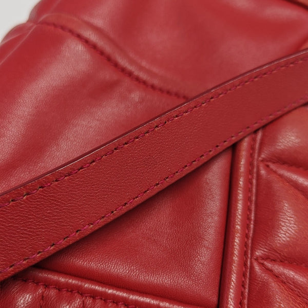 Miu Confidential Quilted Lambskin Red