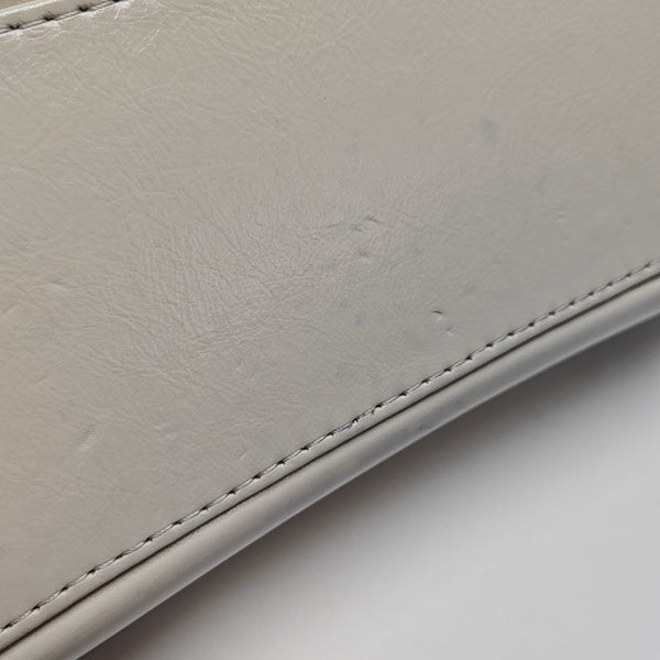 GABRIELLE Small Quilted Calfskin White