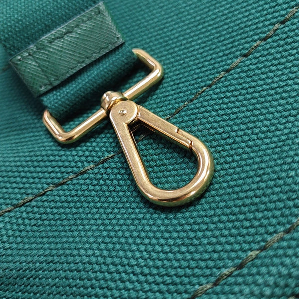 Denim Quilted Canvas Green