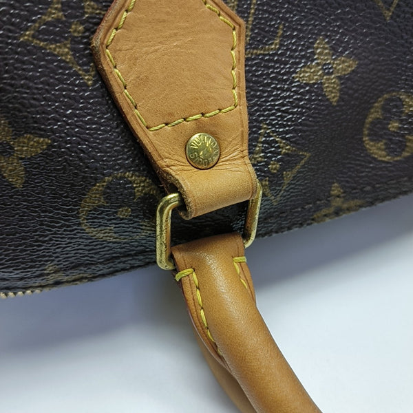 SPEEDY 30 Monogram Coated Canvas Brown