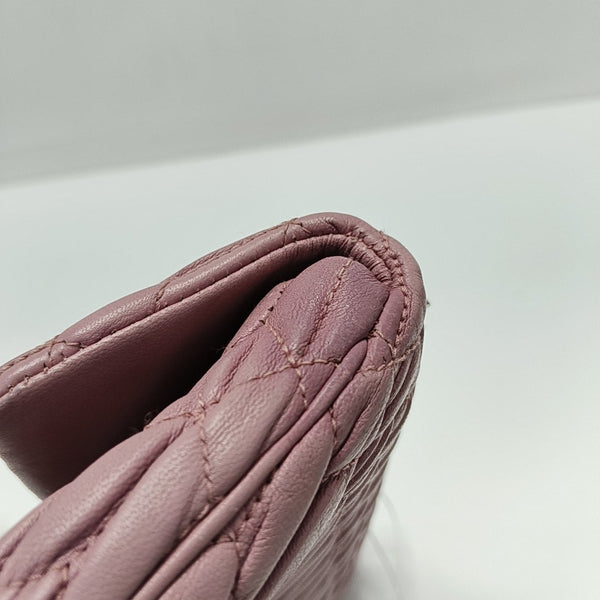 Quilted Lambskin Shoulder Bag Pink