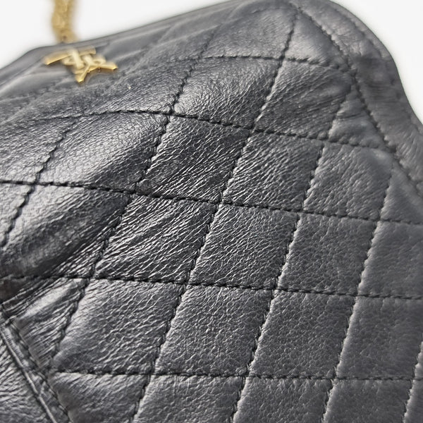 GABY Quilted Lambskin Black