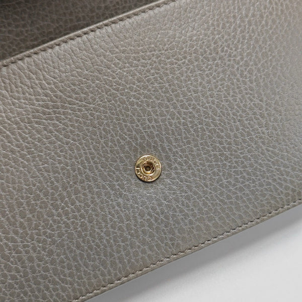 Interlocking G Small Calfskin Gray