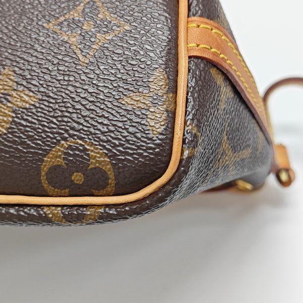 NÉONOÉ Nano Monogram Coated Canvas Brown