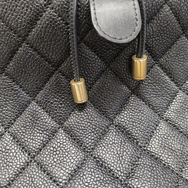 FILIGREE Small Quilted Grained Calfskin Black