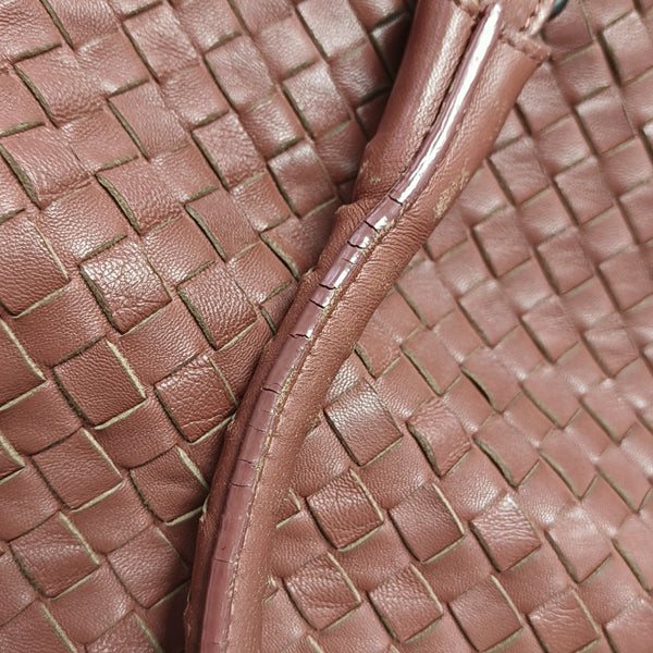 Lambskin Top Handle Bag Beige