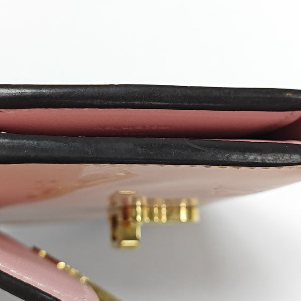 CHERRYWOOD Monogram Calfskin Pink Wallet