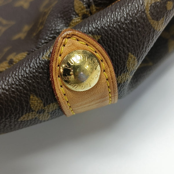 GALLIERA PM Monogram Coated Canvas Brown