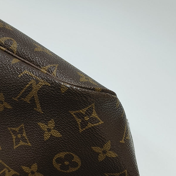 NEVERFULL MM Monogram Coated Canvas Brown