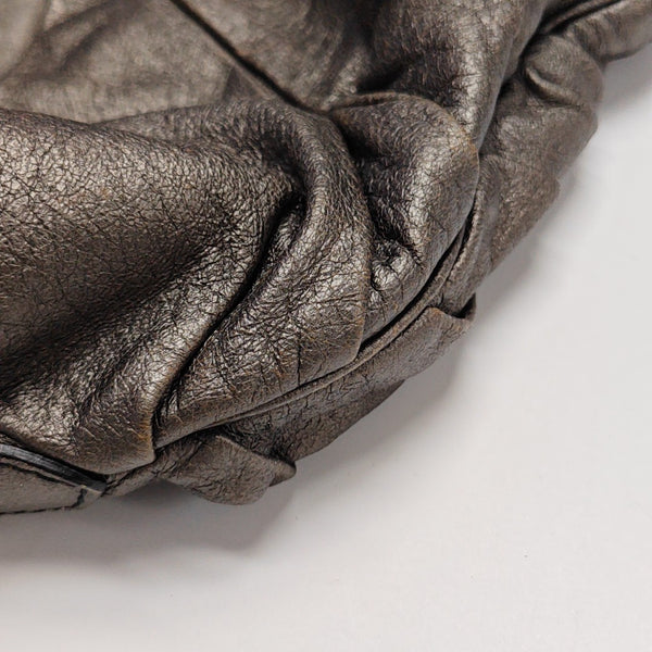 Calfskin Top Handle Bag Gray