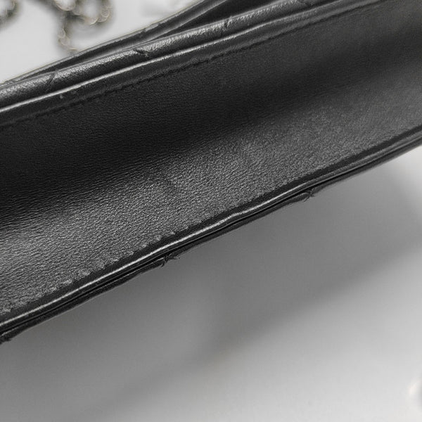 WOC Quilted Lambskin Black