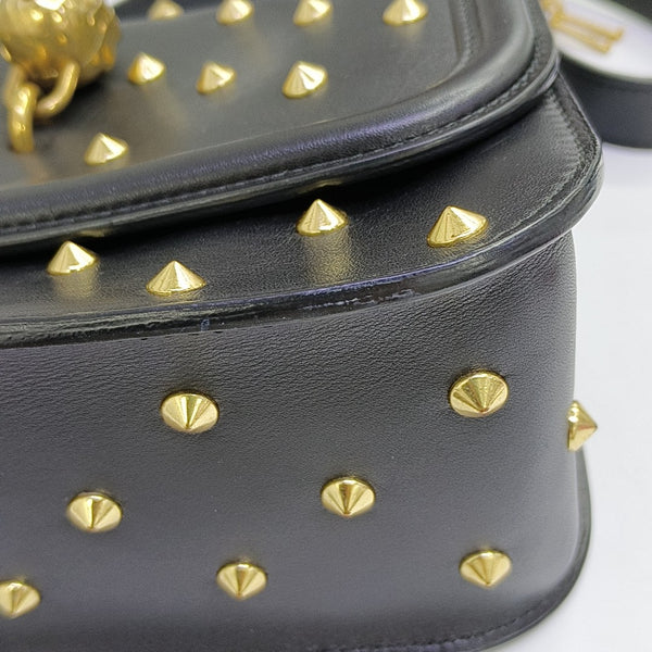 Calfskin Shoulder Bag Black