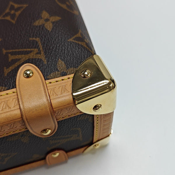 SIDE TRUNK MM Monogram Coated Canvas Brown