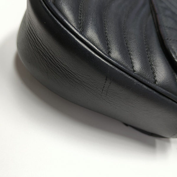 NEW WAVE PM Quilted Calfskin Black