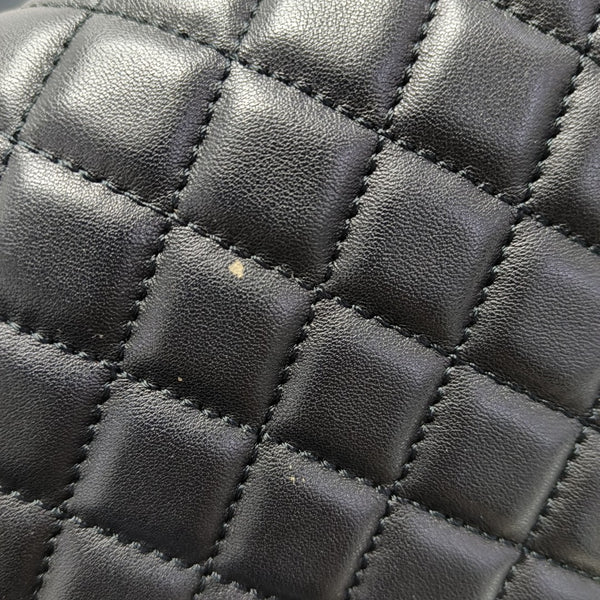 BOY CHANEL Medium Quilted Calfskin Black