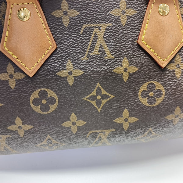 SPEEDY 20 Monogram Coated Canvas Brown
