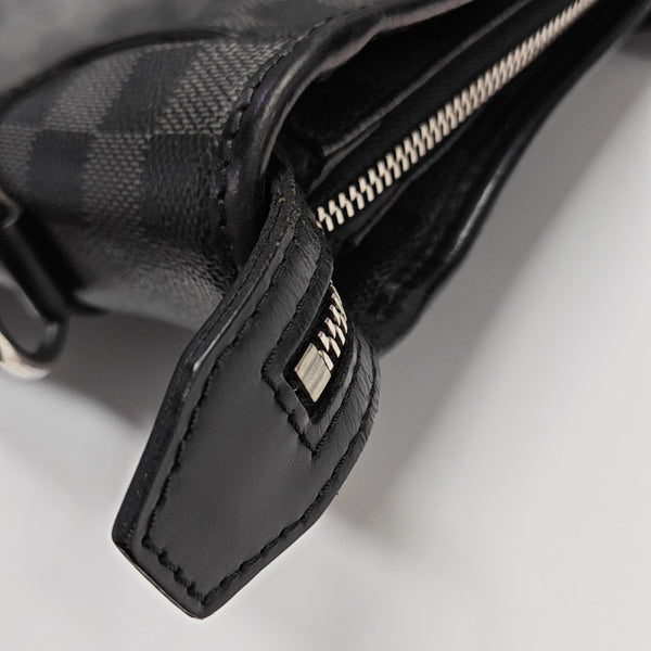 TADAO MM Damier Graphite Coated Canvas Gray