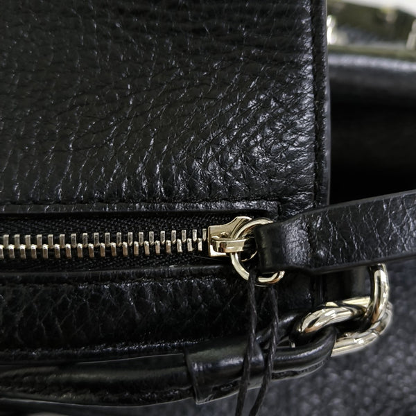 Leather Tote Bag Black