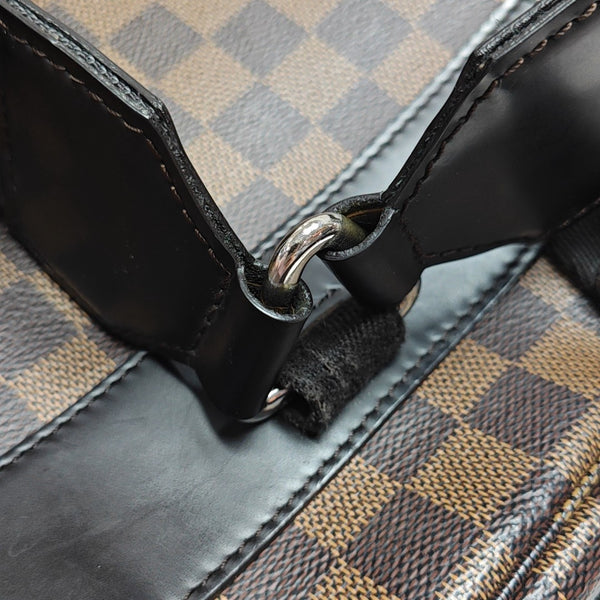 JAKE Damier Ebene Coated Canvas Brown