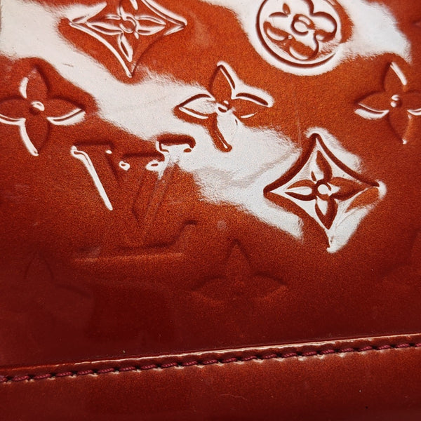 ALMA BB Monogram Patent Leather Red