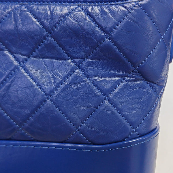 GABRIELLE Small Quilted Calfskin Blue