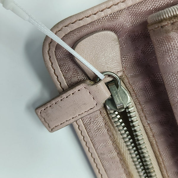 Oblique Canvas Belt Bag Pink