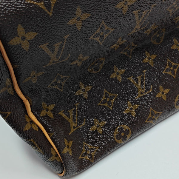 SPEEDY 30 Monogram Coated Canvas Brown