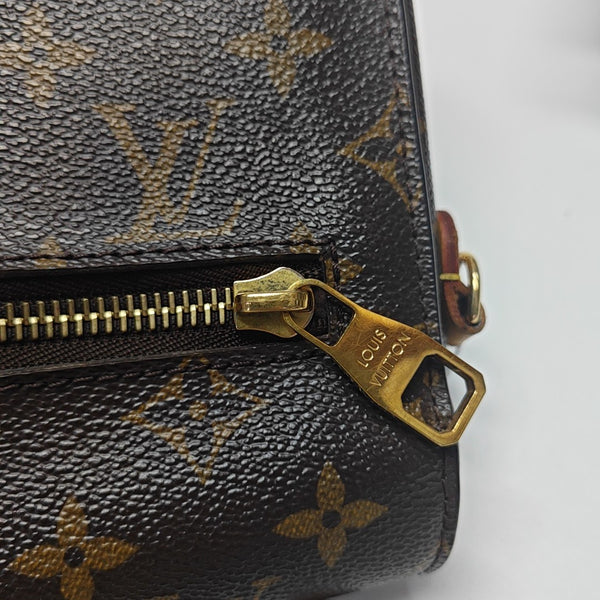 MÉTIS MM Monogram Coated Canvas Brown